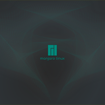 Manjaro Teal Wallpaper