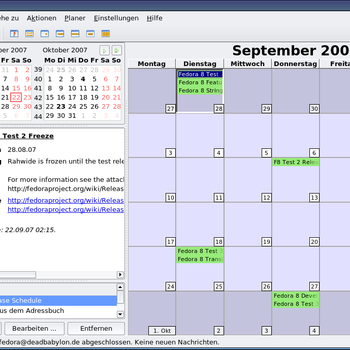 Fedora 8 Release Schedule