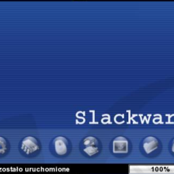 Blue Slackware KDE-Splash