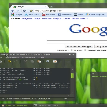 Chromium Browser Murrine RGBA (Mockup)