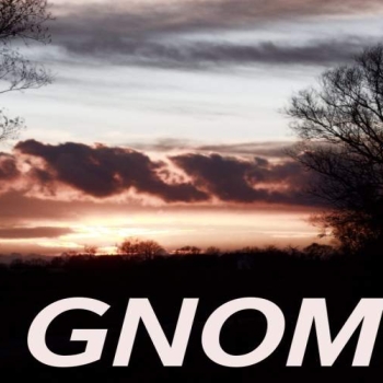 gnome sunset