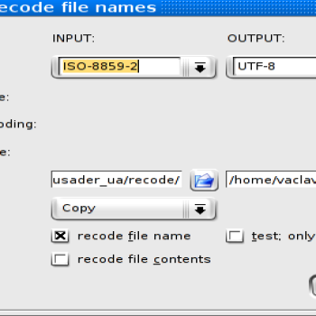 recode files with dialog