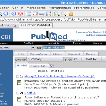 Medline/Pubmed web shortcut for konqueror