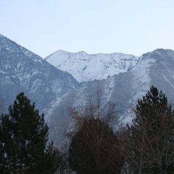 Provo Mountains - Framed by Trees