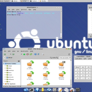 Aqua & gDesklets screenshot