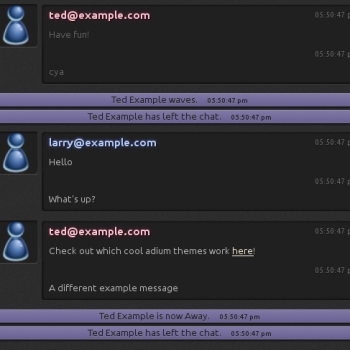 Velvet Chat Style for KTelepathy
