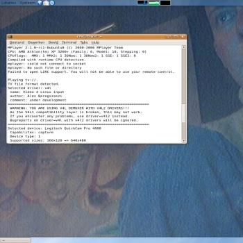 Live webcam stream in desktop background