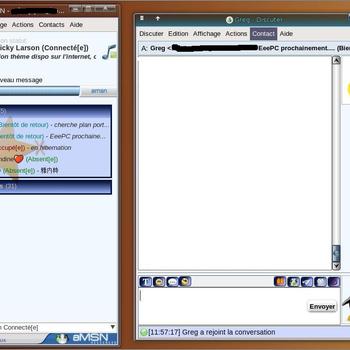 Mandriva\'s skin for amsn