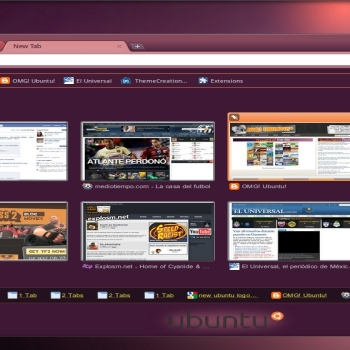 Purplubuntu (Purple Ubuntu) Chrome theme