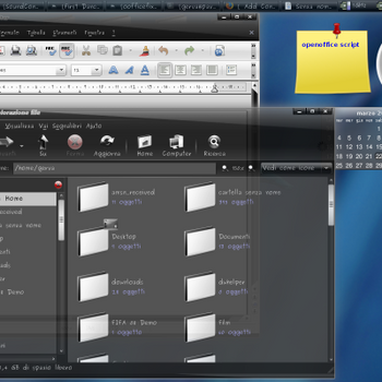 Openoffice fix for slickness black theme
