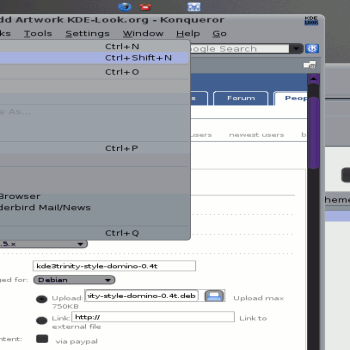 kde3trinity style domino