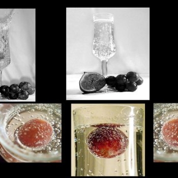 Grapes in water