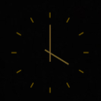 simple-gold clock