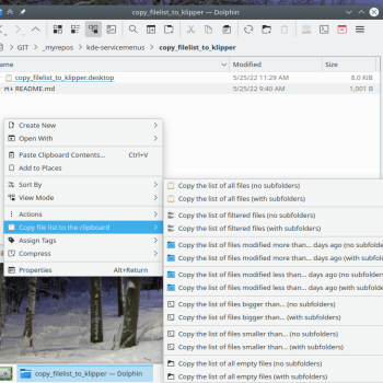 Copy file list to Klipper