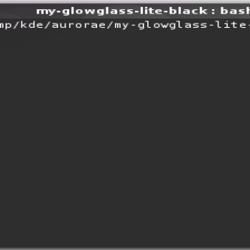 My Glowglass Lite Black