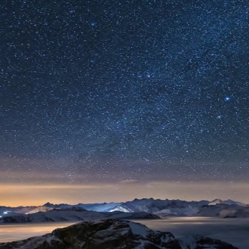 Nature Mountain Galaxy (2560x1600)