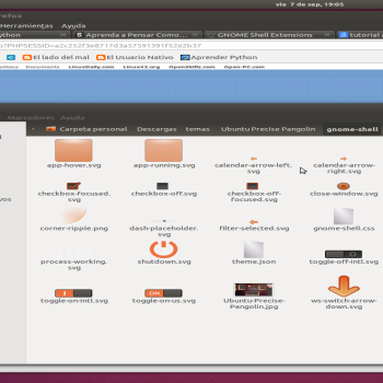 Gnome Shell Ubuntu Precise Pangolin