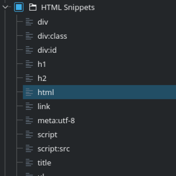 HTML Snippets