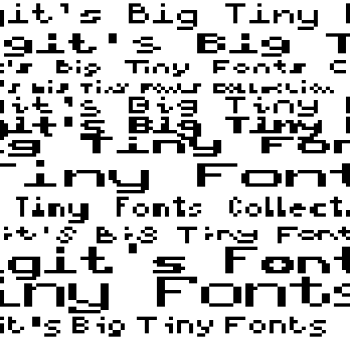 Digit's Big Tiny Font Collection