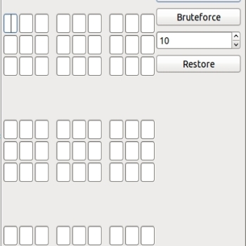 Bruteforce SUDOKU Solver