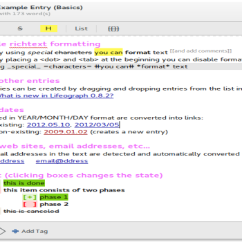 Lifeograph