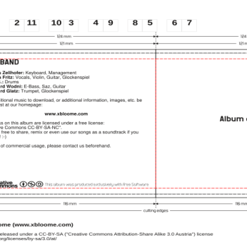 Audio CD - jewel case layout
