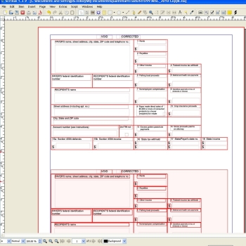 1099-MISC templates for pre-printed form