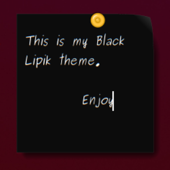 Myne Black (Lipik Sticky Notes Theme)