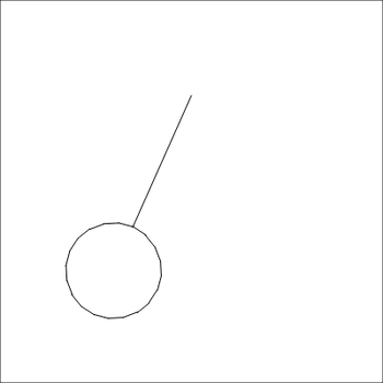 Animated pendulum