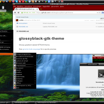 GlossyBlack GTK2/3 Theme