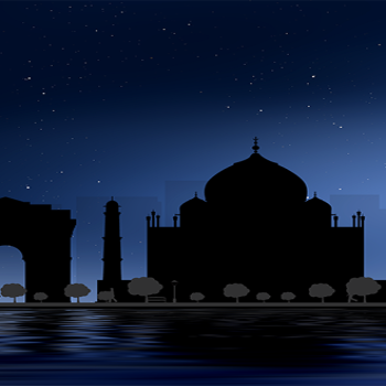 Plasma City Silhouette Delhi 4K