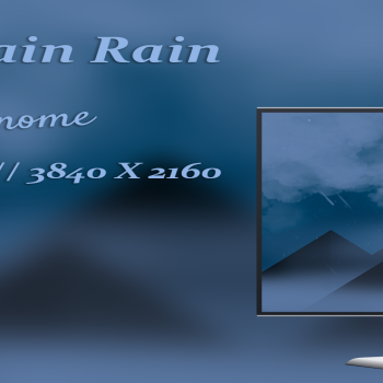 Mountain Rain Gnome Desktop Wallpapers