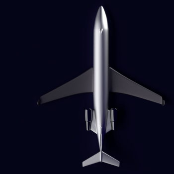 3D Wallpaper [ Aircraft CRJ200 Model ]