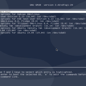 Larger font for GRUB - Unifont