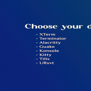 Choose Terminal You Will Use Wallpaper