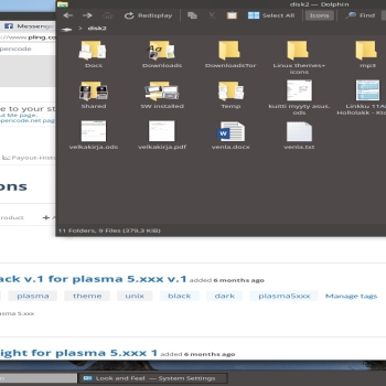 linux dark decoration