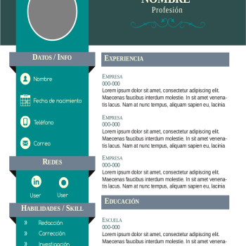Curriculum template Scribus