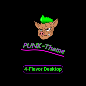 PUNK-Theme 4-Flavor Desktop [more color animations]