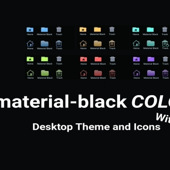 material-black COLORS Icon-Superpack [all new 'Suru-GLOW']