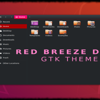 Red Breeze Dark GTK 2.0/3.2 theme