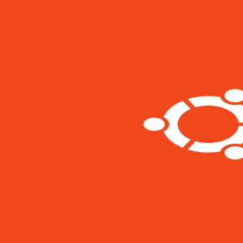 Ubuntu Wallpaper - white and orange