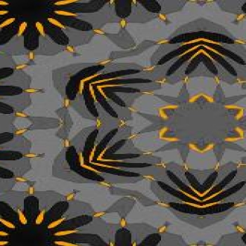 Plasma Abstract Yellow and Grey Sunflowers