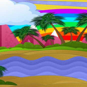 Rainbow Backgrounds Series 2 Canvas Finish