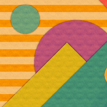 Festive Coloured Shapes Sepia