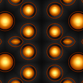 Dark Gold and Dark Grey Circles