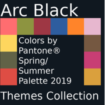 Arc Black Themes with Flat Remix Icons Spring-Summer 2019