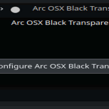 ArcOSX Black Transparent