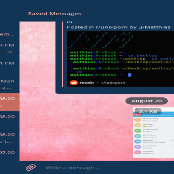 Coolgirls Telegram theme