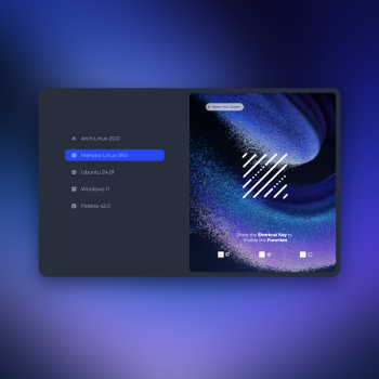 Particle-circle GRUB Theme