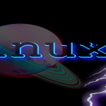 Linux thunderstorm wallpaper